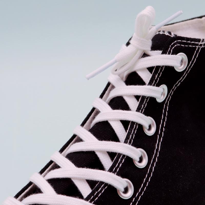 6MM Classic Shoe Accessory Double Layer Polyester Flat Shape Shoelaces 7 Colours For Canvas Boots