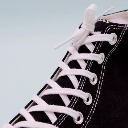 6MM Classic Shoe Accessory Double Layer Polyester Flat Shape Shoelaces 7 Colours For Canvas Boots