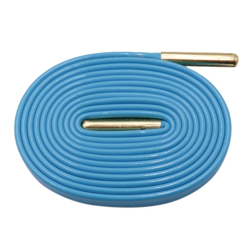 7MM Best Flat Leather Shoelaces Ultra Durable Pu Material Cords Clothing Official Business Bootlace