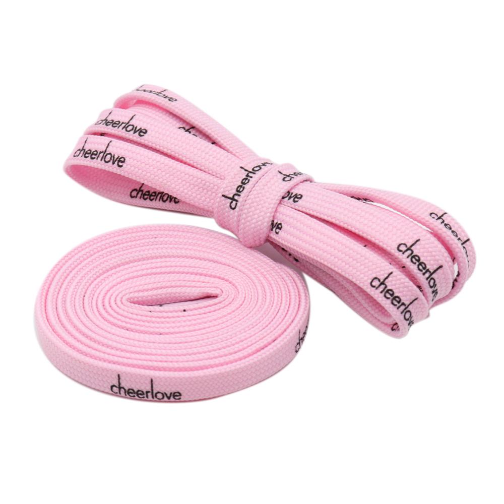7mm Letter Printing Shoelaces Green Pink Yellow Red Colours for Kid Adult Unisex Canvas Shoe String