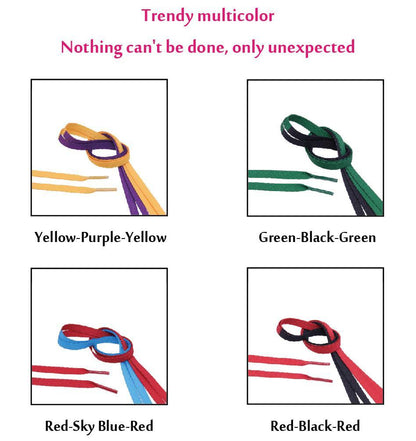 8MM Double Color Combination Top Quality Trendy Shoelaces Men Women Jumpman Sneaker 2021 180CM Ropes