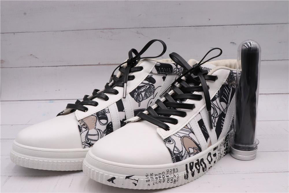 7MM Strong Surface PU Leather Top Quality Shoelaces Whole Production For Custom Bulk Order Drop