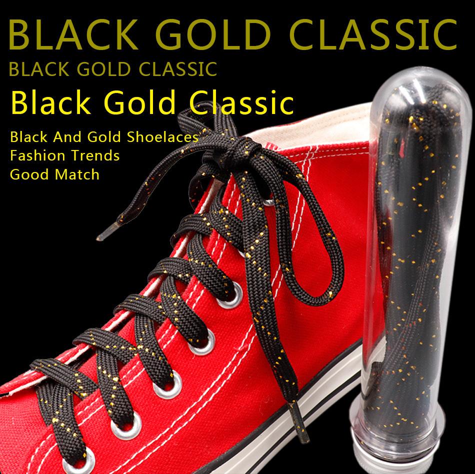 8MM Charmed Metallic Yarn Laces Shining White Black Shoelaces Trendy Women Sneaker Boot Canvas Sport