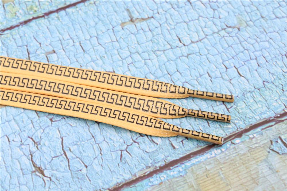 8MM Perfect Shoelaces Easy Wearing Black White Golden Shoe Cords Women Sneakers Boots Fashion Laces