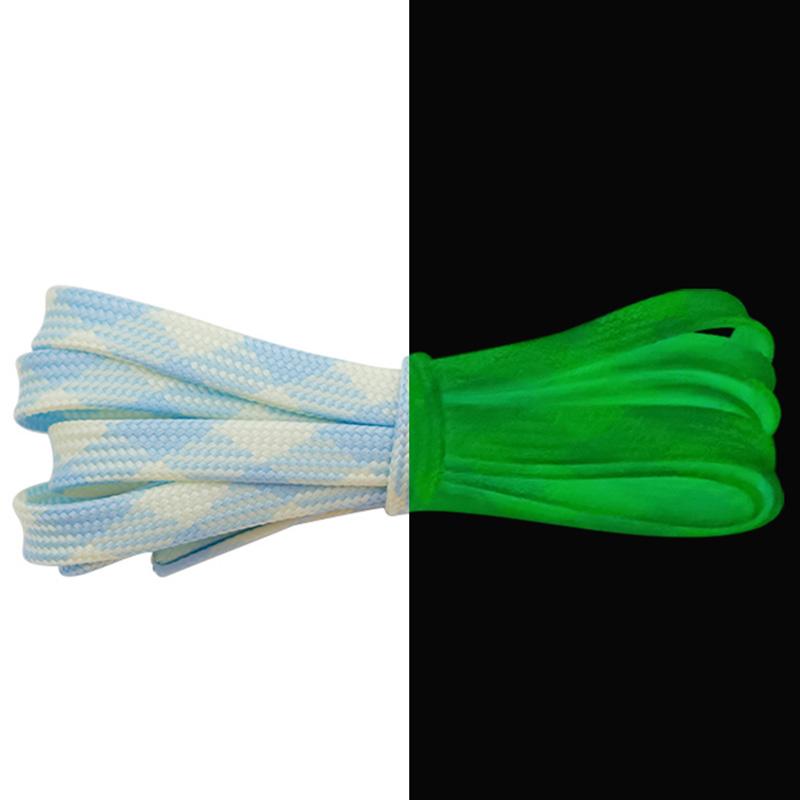 7MM Glow In The Dark Night Luminous Shoelaces Men Women Sneakers Canvas 2021 Boots Trendy Cords For
