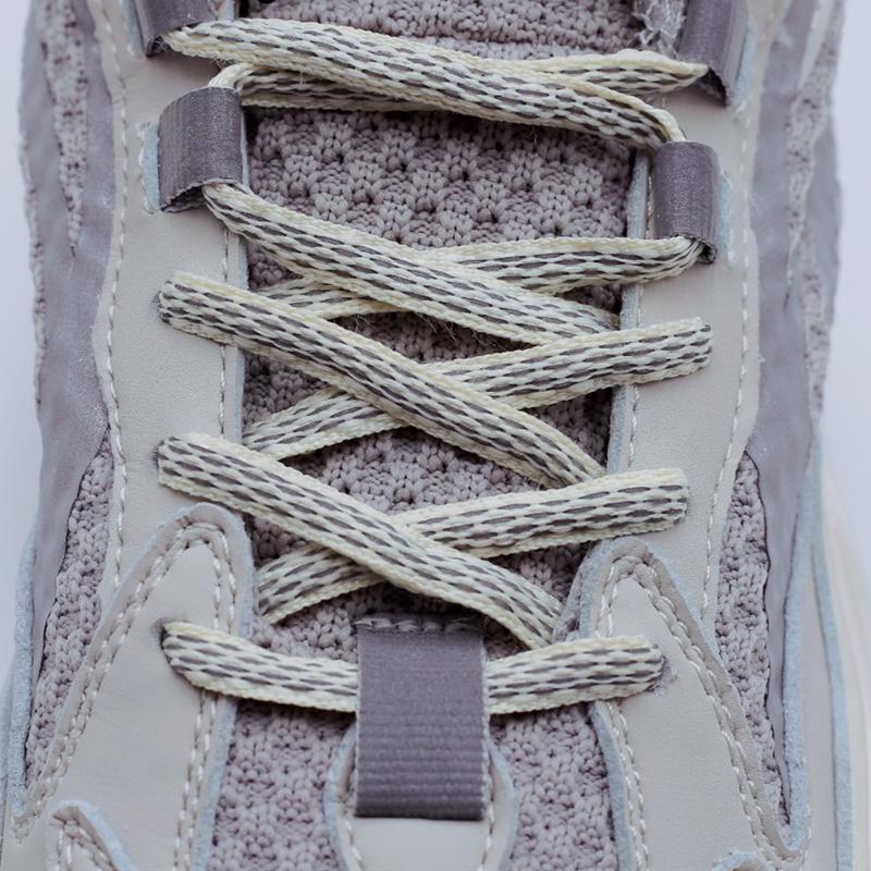 6MM Oval Reflective 3M Semicircular Ropes Athletic Highlight Shoe Latchet Grey Beige Eye-Catching