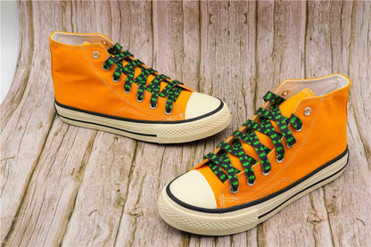 8MM Flat Canvas Polyester Cotton Laces Black-Green Dollar Heat Transfer Printing Pattern Top Ropes