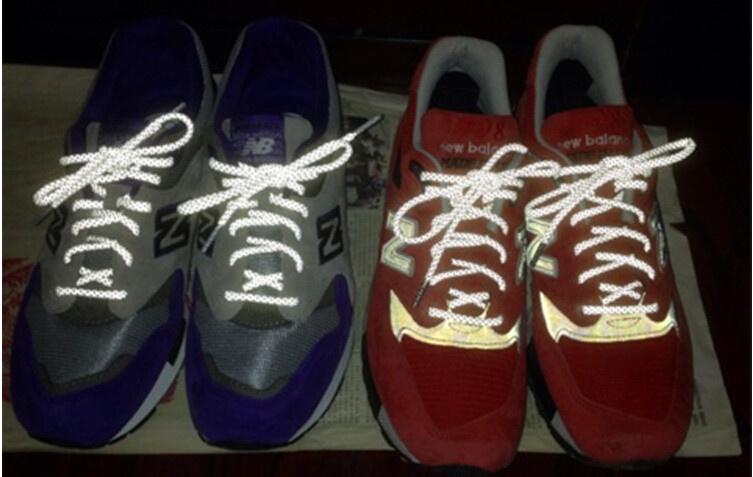 Fluorescent Highlight 3M Reflective Laces Sneaker Rope Shoelaces Athletic KIDS Bootlace For V2 350