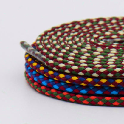 4.5MM Colorful Ropes Tri-Color Combination Hoodie Drawropes Manual Durable Shoelacs For Boots 350v2