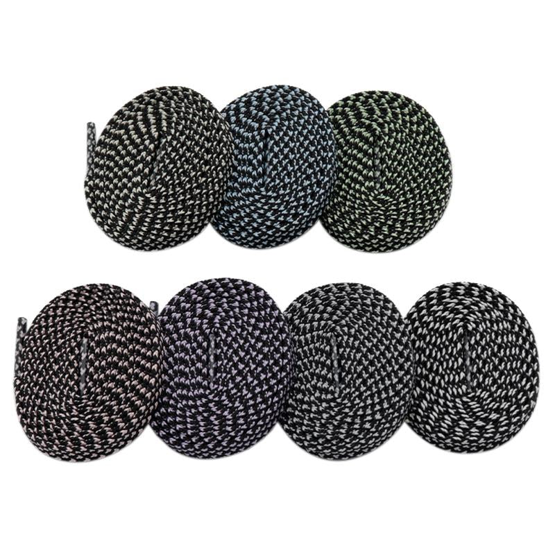 7MM Pro Bright Luminous Lace Flat Shape Neon Shoelace Nice Glow In Dark For Trendy Youth Street