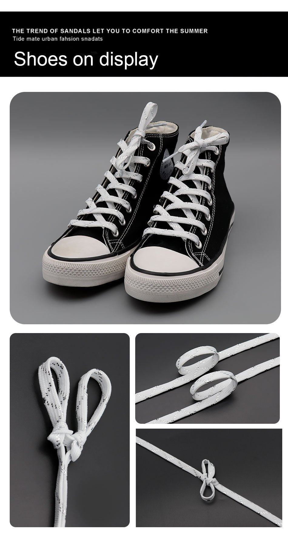 8MM Top Shoelaces Clothing White-Sliver Metallic Wire Laces Charmed Women Sneaker Canvas Boot