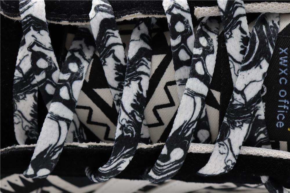 8MM Flat Type Shoe Accessories Wide Canvas Ropes Top Waist Laces Sneakers Women Men Black White Easy