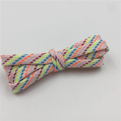 0.7CM Width Muti Color Flat Tye 60-180 cm Polyester Shoelaces Men Women Sneakers Boots Canvas String