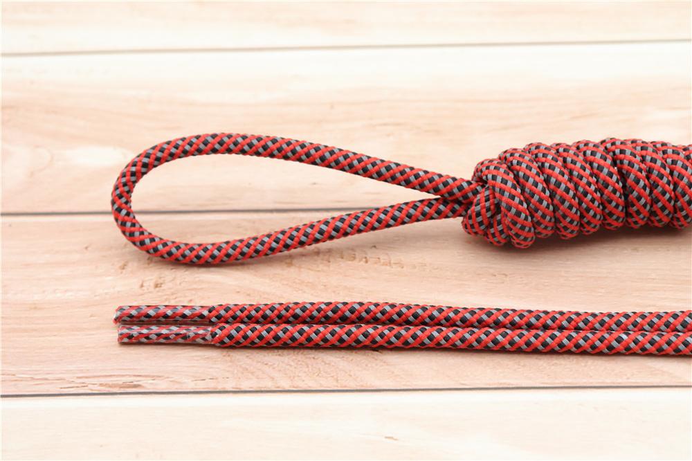 5MM Round Type Reflective Shoelaces Men Women Sneaker 2021 Drop Shipping For Custom Glowing