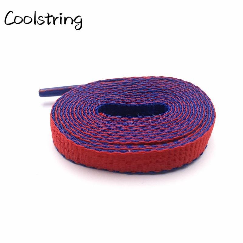 Jumpman Flat 8mm Combo Two Color Connect Reversible Shoelaces Bicolor Polyester Shoe Strings Laces