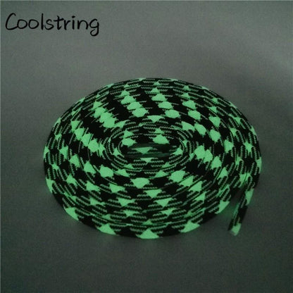 Sport  Fluorescence Round Shoelace Glow In The Dark Night Colorful Fluorescent Shoe Laces Athletic