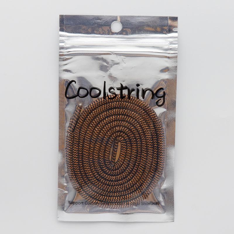 4.5MM Cheaper Metallic Yarn Polyester Shoelaces Special Texture Touching And Easy Ropes Wearing