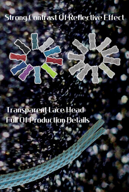 4.5MM Reflective Ropes 2021 New Trendy Laces Top Shoe Accessories Reflect Light In Night Hoodie