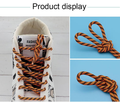 Shoelaces Clothing 4.5MM Orange Blue Ropes End With Plastic Tips Durable Polyester Laces For Bulk