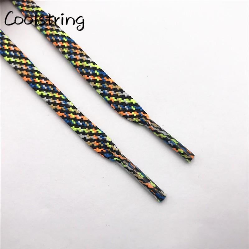 7MM Multi Color sweet Camouflage  Shoelaces Women Sneaker 2021 Casual Shoe Lacel Unisex Boots Shoe