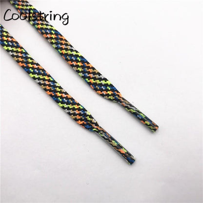 7MM Multi Color sweet Camouflage  Shoelaces Women Sneaker 2021 Casual Shoe Lacel Unisex Boots Shoe