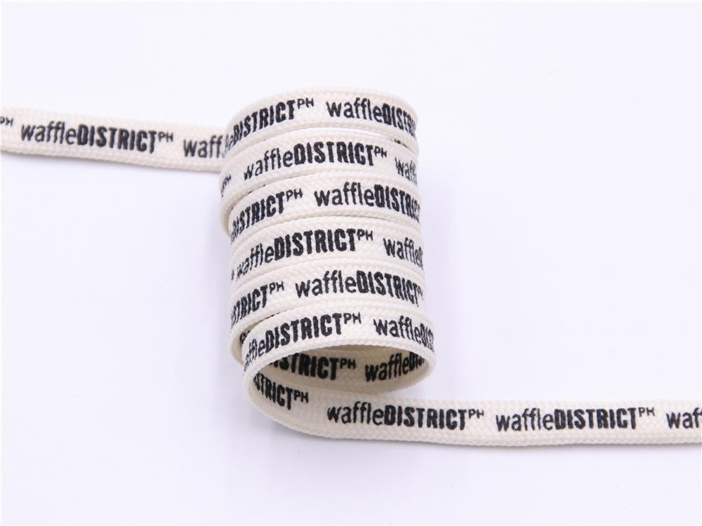Double Sides English Letter Print Shoelace Polyester Flat Shoe Laces Clothing Sport Bootlaces For