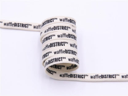 Double Sides English Letter Print Shoelace Polyester Flat Shoe Laces Clothing Sport Bootlaces For
