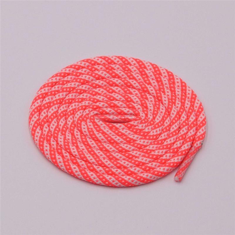 5MM Round Cords Spiral Plaid Polyester Shoelaces For Adult&Kid Men Women Sneaker 2021 Outdoor Sports