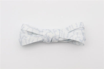 8MM Marble Pattern Heat Transfer Printing Shoelaces Grey White Flat Canvas Shoe Cords Men Women