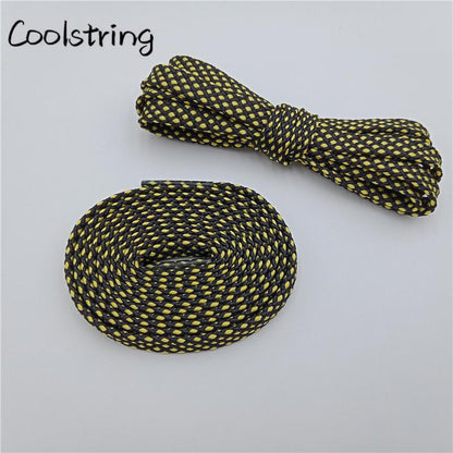 Classic Style 7MM Shoe Accessories Bright Flat Shoelaces Innovative Luxury Lacet For Casual Canvas