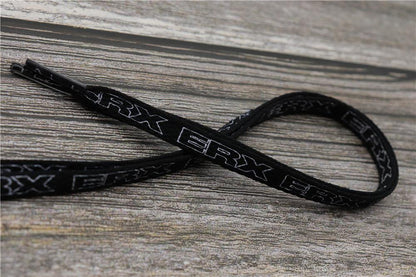 7MM Black-White Blue-Sapphire "ERX" Letter Printing Shoelaces Women Sneaker 2021 Canvas Ropes Flat