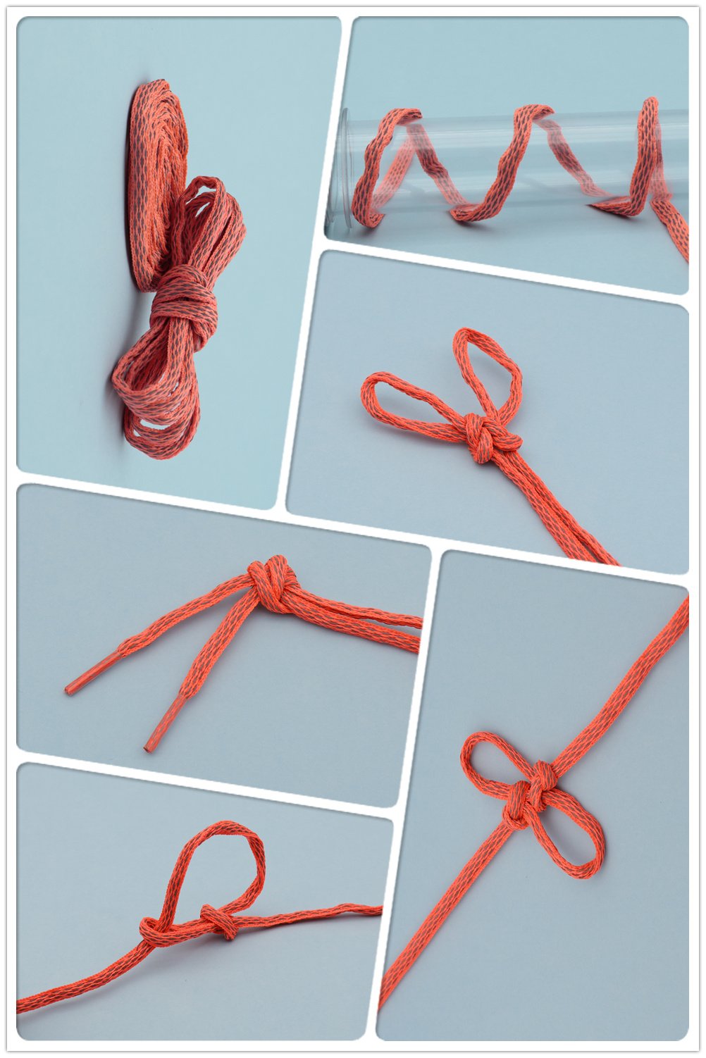 6MM Orange Premium Night Glow Ropes Special 3M Reflecitive Unique Luminous Sneaker Sport Shoe Cords