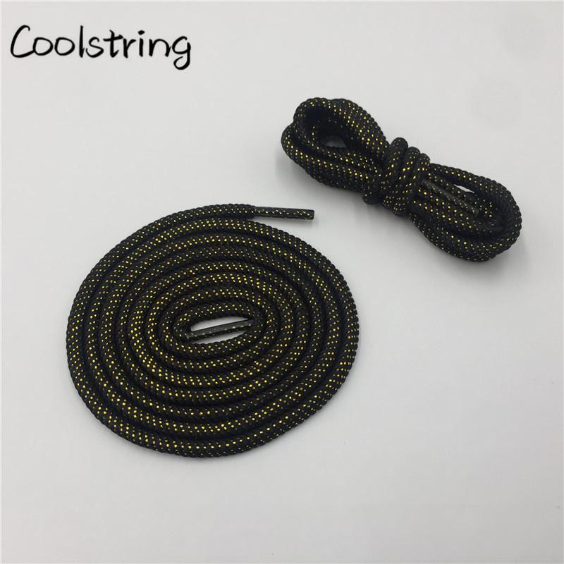 Round Spiral Pattern Shoelaces Glitter Sparkle Shoestrings Unique Flashing Dress Shoe Laces Metallic
