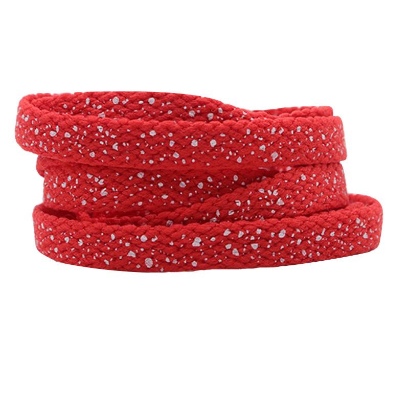 8MM Spray Point High Quality Shoelaces Easy Boots Canvas Ropes Adult&Kid Sneaker 2021 Unisex Black