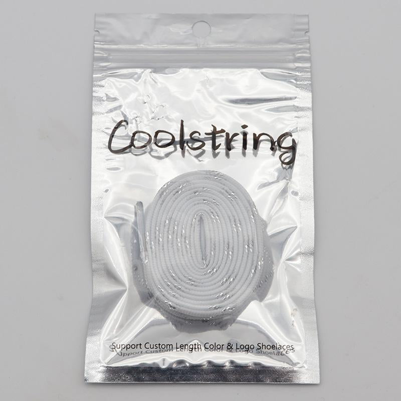 8MM Top Shoelaces Clothing White-Sliver Metallic Wire Laces Charmed Women Sneaker Canvas Boot