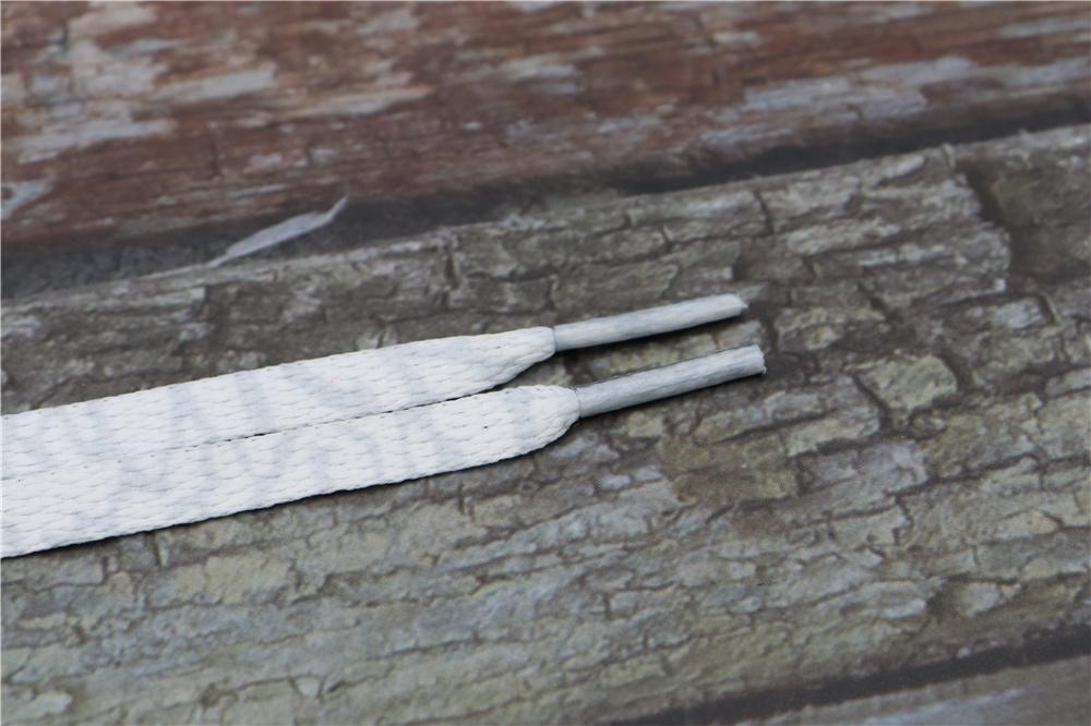 8MM Marble Pattern Heat Transfer Printing Shoelaces Grey White Flat Canvas Shoe Cords Men Women