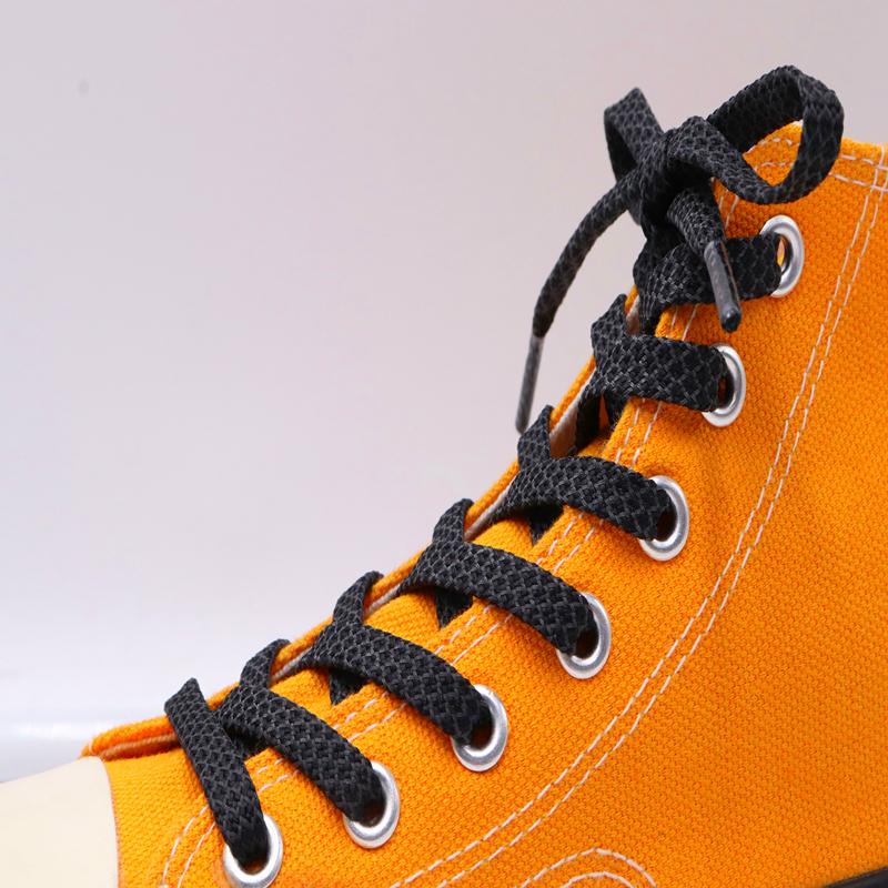 7MM Shoe Accessories Flat Type Black White Reflective Laces Top Shoelaces Glow In The Dark Easy