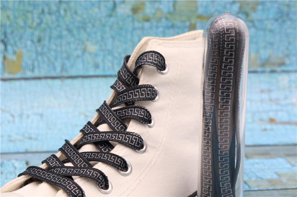 8MM Perfect Shoelaces Easy Wearing Black White Golden Shoe Cords Women Sneakers Boots Fashion Laces