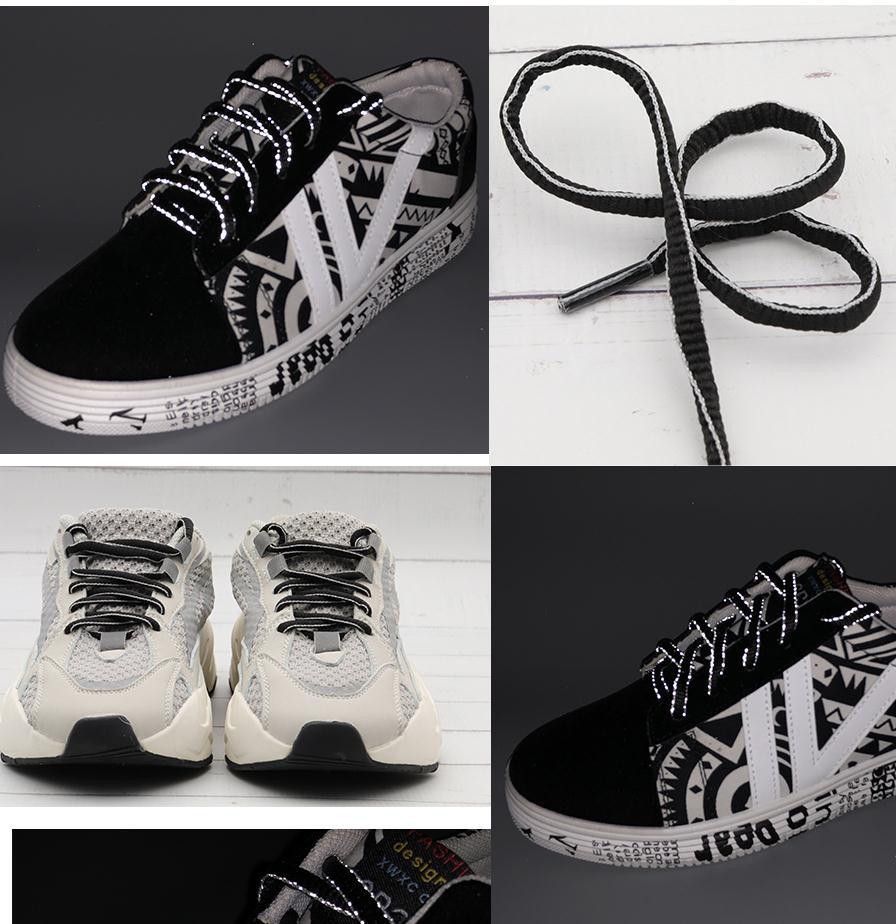 6MM Shoestring Shoe Accessories Trendy 3M Reflective Oval Cords Men Women Sneaker 2021 Top Ropes