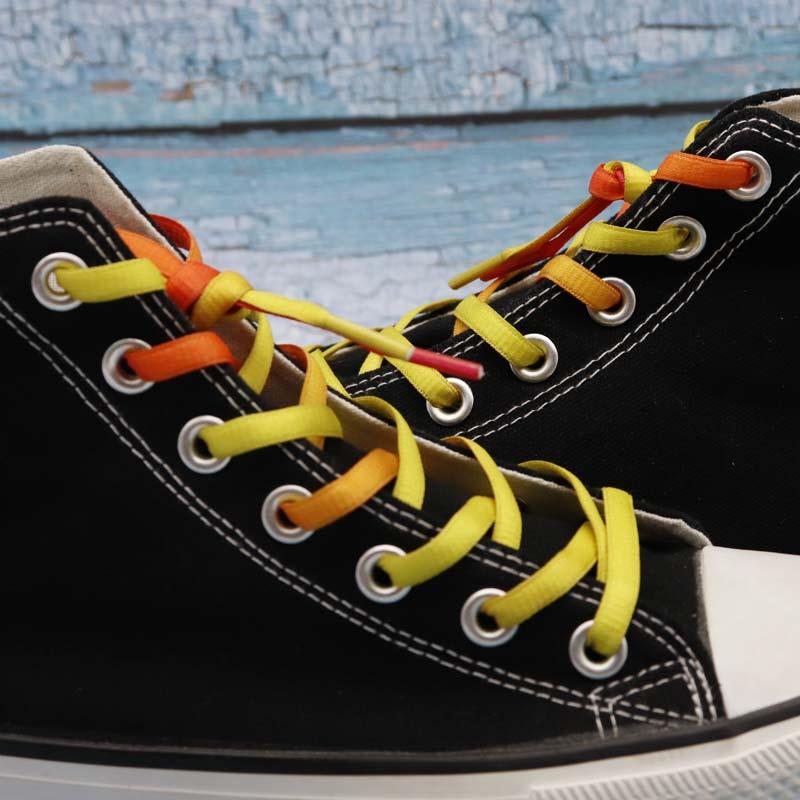 7MM Double Solid Color Top Quality Shoelaces Women Sneaker 2021 Pretty Ropes For Kids Adults