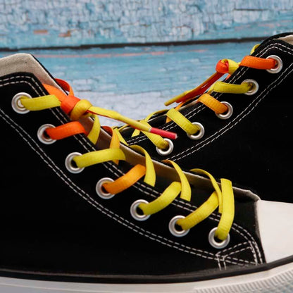 7MM Double Solid Color Top Quality Shoelaces Women Sneaker 2021 Pretty Ropes For Kids Adults