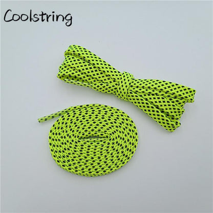 Classic Style 7MM Shoe Accessories Bright Flat Shoelaces Innovative Luxury Lacet For Casual Canvas