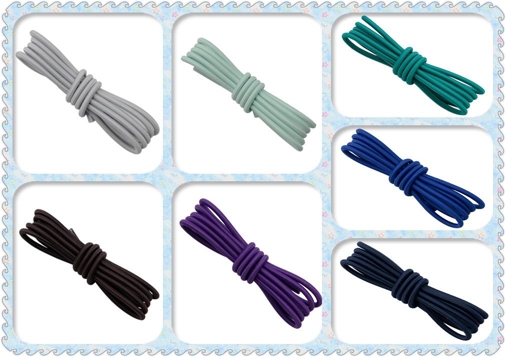 Eco-Frendly Material 3MM Azure Sea Color Elastic Ropes Swimming Pant Laces Unisex For Kids Adults