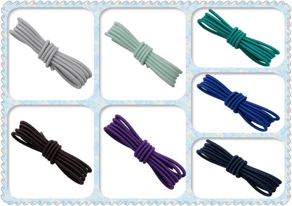 Eco-Frendly Material 3MM Azure Sea Color Elastic Ropes Swimming Pant Laces Unisex For Kids Adults