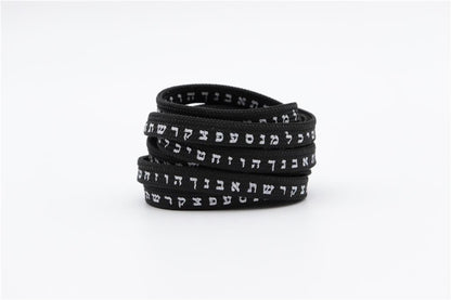 7MM Shoe Accessory Silk Screen Printing Belt Flat Canvas Strings Boots White Black 350 700 ShoeLaces