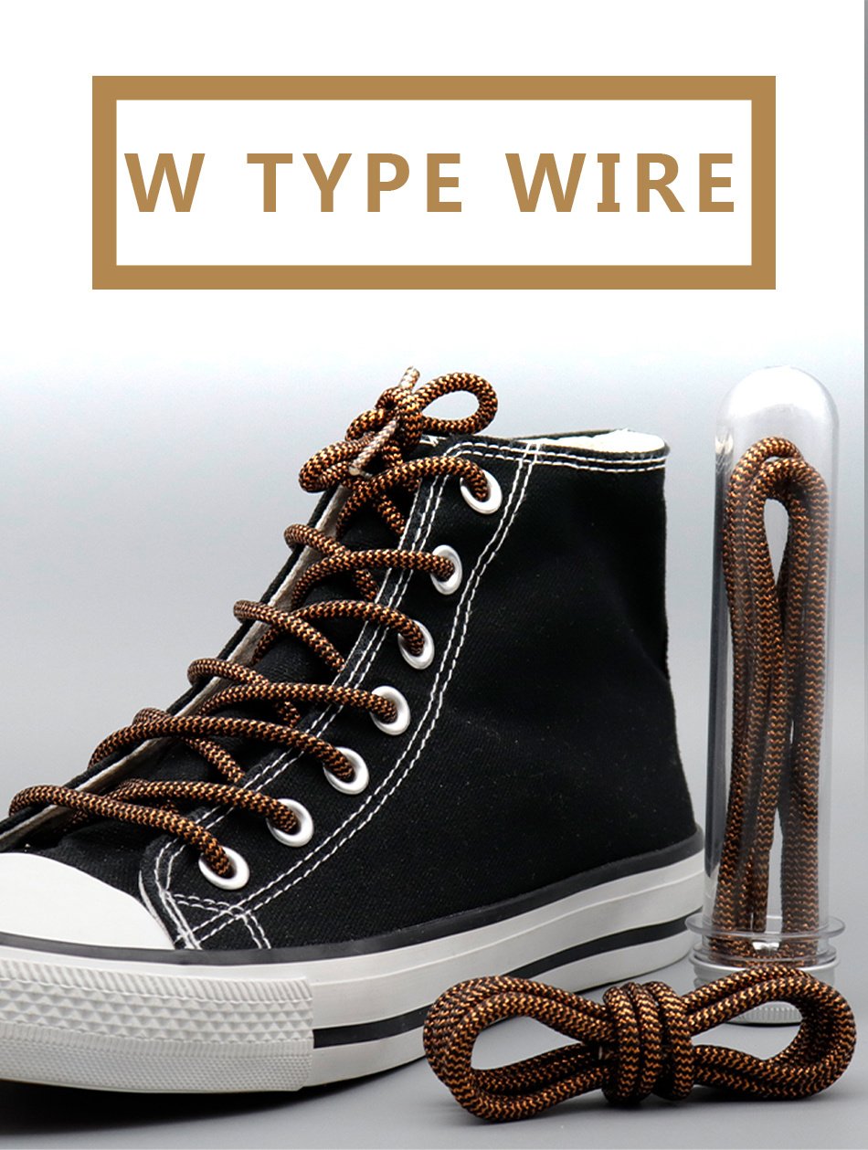 4.5MM Cheaper Metallic Yarn Polyester Shoelaces Special Texture Touching And Easy Ropes Wearing