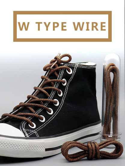 4.5MM Cheaper Metallic Yarn Polyester Shoelaces Special Texture Touching And Easy Ropes Wearing