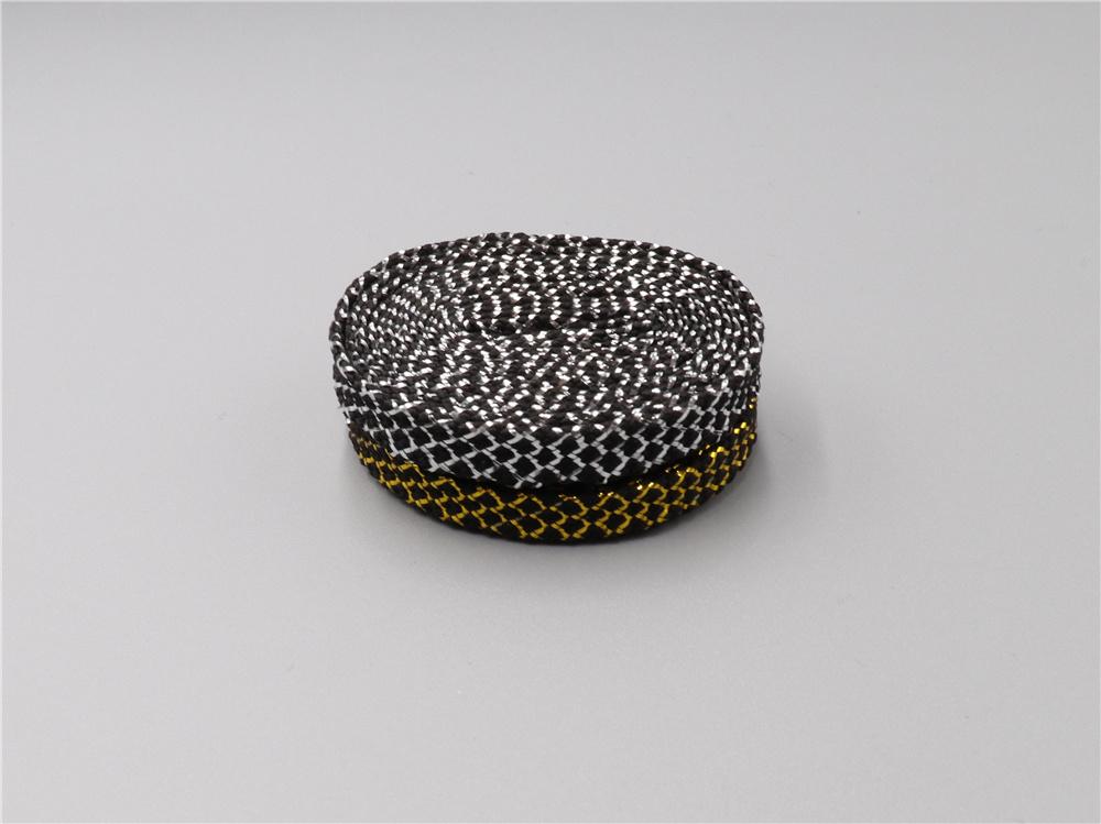 8MM A Pair Shoe Accessories Cheaper Metallic Yarn Shining Shoelaces Rough Texture For Business Men