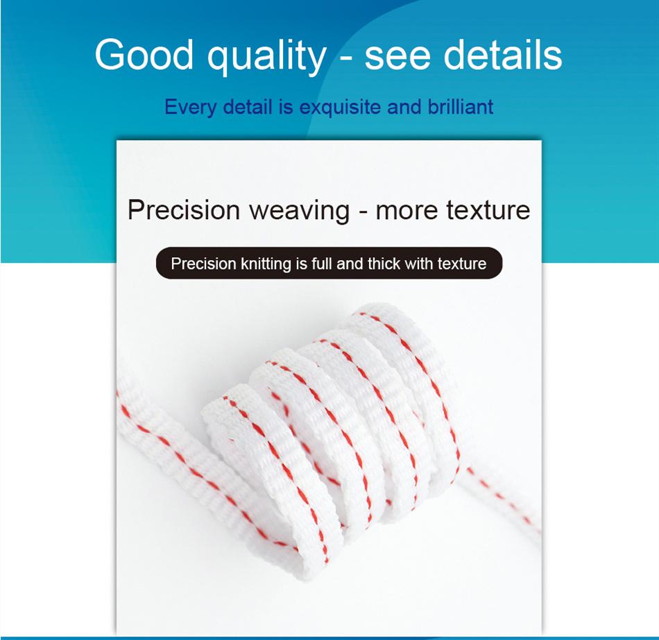 8MM Shoe Accessories Flat Laces Red Line Segment White Shoelaces Simplicity Fashion Hat Lacets