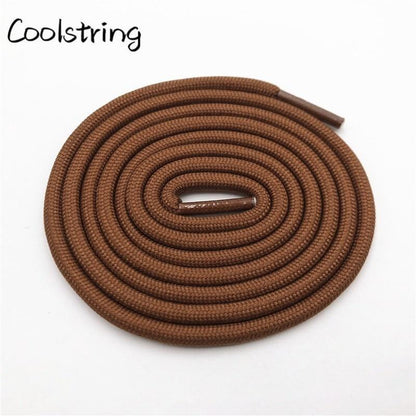 5mm Round Polyester Customized Shoelaces Green Navy Fashion Shoe Laces Extral Long Unisex Women Men